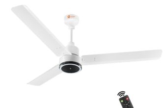 Orient Electric 1200 mm Zeno BLDC | BLDC energy saving ceiling fan with Remote |BEE 5-star rated | Saves up to 50% on electricity bills | 3-year warranty by Orient | White, pack of 1