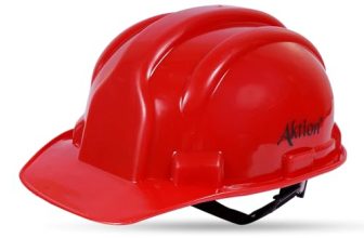 Aktion AK H02_WHT Safety Helmets Rachet Type, Color: Red, Pack of 35, IS 2925:1984