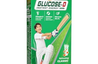 Dabur Glucose-D Instant Energy Drink Powder – 1kg (Carton)| Enriched with Vitamin D & Calcium | 99.4% Glucose Quick Energy Replenishment Formula | Easy to Mix Refreshing Drink