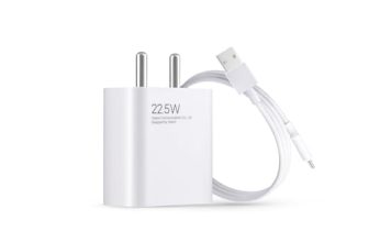 Mi Xiaomi Original 45W Turbo Fast Charger Combo/Rapid Charging with Qualcomm Quick Charge 3.0. Includes USB Type-C 3A Fast Charge Cable. Compatable with mobiles, laptops, and Power Banks (White)