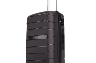 Aristocrat Liberty Medium (Check-in) Polypropylene Hard Spinner Trolley Bag, 68Cm|Combination Lock|8 Wheels|3 Years International Warranty|New Saddle Brown