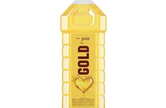 Jivo Gold Premium Refined Cooking Oil Perfect Blend of Rice Bran & Sunflower Oil | Natural Antioxidants | 1 Litre Pack