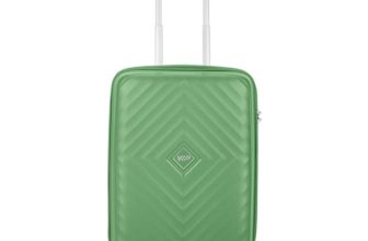 VIP Quad Pro Cabin 55 Cm 8 Spinner Wheels Trolley Bags for Travel, Hard Case Lightweight Bag with TSA Lock, Anti-Theft Zipper & Premium Interiors (Green) (Small)