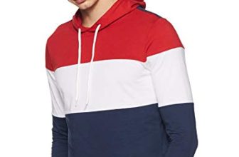Amazon Brand – Symbol Men’s Cotton Hooded Neck Regular Fit Hoodie(Aw19Tee17_Sage Red_S), Small