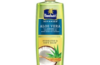 Parachute Advansed Aloe Vera Enriched Coconut Hair Oil for Hydrated & Soft Hair | Intense Nourishment for Locking in Moisture – 300 ML