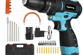 Lifelong 12V Cordless Drill Machine For Home Use|Cordless Screw Driver Machine|2-Speed, 0-1500Rpm|1-10Mm Chuck For Home Use|Drilling, Wood, Metal And Pvc Etc.|Heavy Duty, 1500 Mah Battery