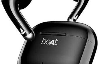 boAt Airdopes 101v2, Flex Fit Tips,13mm Drivers, Stream Ad Free Music via App Support Bluetooth(Pitch Black, True Wireless)