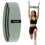 Lifelong Anti Slip Fabric Resistance Band for Workout | Medium Resistance | Exercise | Gym | Pullup Band | Stretching Band for Exercise, Physio, Yoga, Training | Theraband