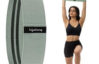 Lifelong Anti Slip Fabric Resistance Band for Workout | Medium Resistance | Exercise | Gym | Pullup Band | Stretching Band for Exercise, Physio, Yoga, Training | Theraband
