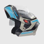 Studds Trooper Dv D1 Isi and Dot Certified Matt Finish Flip-Up Full Face Motorcycling Helmet for Men and Women with Inner Sun Visor(Matt Grey N1 M)