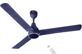 RR Signature NEOAIR 1200mm BLDC Ceiling Fan | 5-Star BEE Rated | Energy Saving up to 60% | Remote Controlled | Low Power Consumption | High Air Delivery | 2 yr Warranty [OXFORD BLUE]