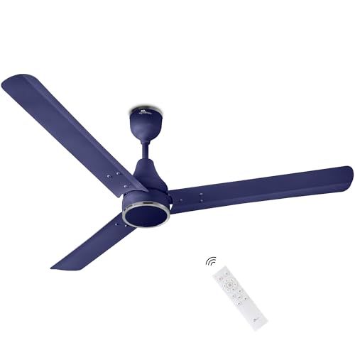 RR Signature NEOAIR 1200mm BLDC Ceiling Fan | 5-Star BEE Rated | Energy Saving up to 60% | Remote Controlled | Low Power Consumption | High Air Delivery | 2 yr Warranty [OXFORD BLUE]