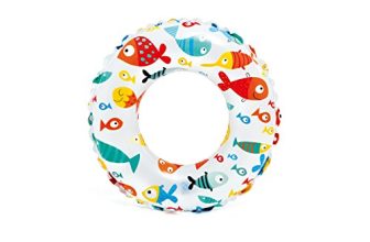 Intex 59241-1 Lively Print Swim Ring, Blue