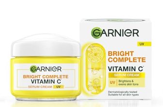 Garnier Skin Naturals Bright Complete Vitamin C Serum UV Cream, Vitamin C Day Cream for Sun Protection and Skin Brightening – Suitable For all Skin Types, 45g