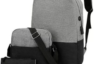 TANTRA Polyester Laptop Backpack 3 PCS Set Backpack Bag 35 L Backpack (Black)