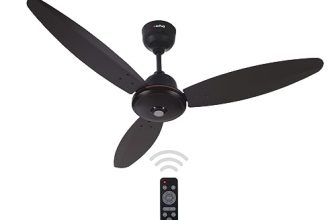 ACTIVA Gracia BLDC Ceiling Fan 1200mm – Smoke Brown, 28W Energy Saving, 3 Blade High Speed with LED Light, Silent Operation, 5 Star Rated, Remote Control, 5 Year Warranty