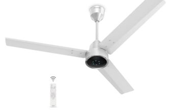 Goldmedal ORYZO BLDC 1200mm BEE Certified 5 Star Rated Ceiling Fan For Home and Office | Remote Control | Anti Dust | Smooth & Silent Operation (Angel White)