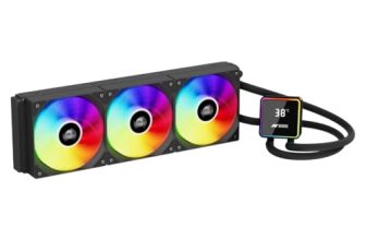 Ant Esports ICEStorm 360 AIO Liquid Cooler|Intel® LGA1851, AMD® AM5|High-Performance FAN 2000 RPM, 89 CFM|Magnetic Temperature Monitoring Display|3 Year Warranty