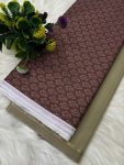 KHODIYAR FASHION Cotton Blend Geometric Print Shirt & Trouser Fabric