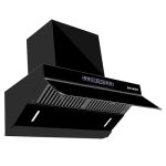 Faber 60cm 1500m³/hr Autoclean Kitchen Chimney|Digital Display|Filterless|Slant Body|T-Shape Panel|Touch+Gesture|12Yr on Motor,5Yr Comprehensive Warranty by Faber|Hood Alpine FL HC BK 60, Matt Black