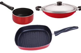 Nirlon Non Stick cookware Kitchen Accessories for Cooking Combo Set of 3 Pieces (SP(M)_AC_GP24)