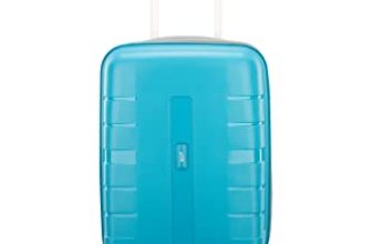 VIP Voyager Pro Ultra Strong Polypropylene Hard Sided Cabin Luggage Spinner Dual Wheels with Ergonomic Grip Handle (Cabin, 55cm, Blue)