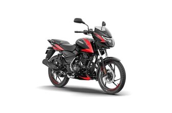 Bajaj Pulsar 125 Disc Carbon Graphics Motorcycle, Split Seat, Ebony Black Racing Red, Booking for Ex-Showroom Price