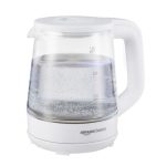 Amazon Basics 1.5 Litre Electric Glass Kettle | 1350W | 360° Swivel Base | Led Indicator | Dry Boil Protection |Auto Shut-off & Overheat Protection | Multipurpose Travel Kettle
