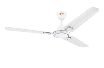 Orient Electric 1200 mm Pacific Air Déco| Decorative ceiling fan | Powerful airflow| BEE1 Star Rated | 2-year warranty | White Silver, pack of 1