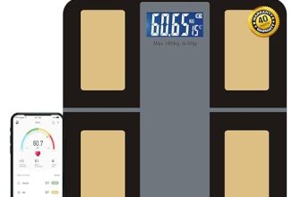 ANT Zigma Smart Digital Weighing Scale for Body Weight | Bluetooth App Enabled | BMI Monitor | 12 Metrics | Large Display | 30 Months Warranty | Battery Included – Black