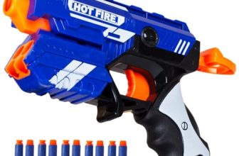 Gooyo GY-7043 Blaze Storm Toy Gun with 5 Foam Bullets & 5 Suction Dart Bullets | Toy Gun for Kids | Fun Target Shooting Blaster Gun Toy | Blue | No Batteries Required | Toy for Gift
