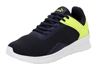 Puma Men, Anzarun Krick, Navy-Lime Smash-White, Sneaker, 6UK, (39180302)