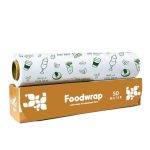 IMVELO Green Your Hygiene Food Wrapping Paper Roll 50 Meter -Non Stick,Oil Proof Butter Paper Roll, Reheatable Foil Paper for Food Wrap, Chapati, Roti Wrap, Sandwiches & More, Wrapping Paper for Food