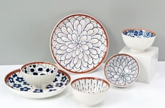 Amazon Brand – Solimo Ceramic Bowl with Plate, Set of 6 pcs Set (Bowl H 4B+2P) | Microwave & Dishwasher Safe| Bowls for Snacks, Fruits, Salad, Desserts | BPA & Lead-Free Bowls | 350ML, Burnt Sienna