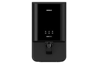 Havells Aquas Neo Water Purifier, RO + UF Purification, Vital Magnesium Enriched, 7-stages, 7L Storage, Ideal for Borewell, Tanker & Municipal Water, Significant water savings, BIS Approved, Black