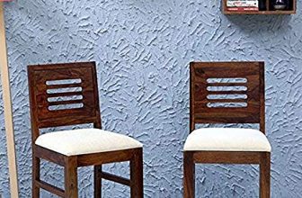 Mamta Decoration Solid Sheesham Wood Dining Chairs for Home and Office | Teak Finish | Set of 2