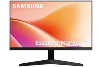 Samsung 24″ Flat Monitor | FHD (1920 x 1080)| 100 Hz | 5 ms | D-Sub & HDMI Ports | Game Mode | Wide Viewing Angle | 3000:1 Contrast Ratio | Eye Saver Mode | Wall Mountable | LS24F330EAWXXL | Black