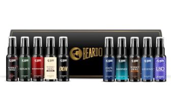 BEARDO Mini Perfume Trial Kit, 10x5ml Best Date Night Fragrances For Men, Travel Friendly Perfume Kit For All Moods & Occasions, Fresh Scent