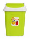 Aristo Plastic Small Swing Dustbin 9 Ltr (Green)