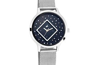 Fastrack Women Metal X Ananya Panday-Fit Out Analog Blue Dial Watch-Nn6210Sm03/Np6210Sm03, Band Color-Purple