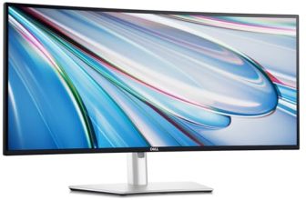 Dell U3425WE (34″ 86.36cm) UltraSharp Curved Thunderbolt Hub UWQHD Monitor, Dual 5W Speakers, 1x HDMI, 1x DP 1.4, Thunderbolt 4, 3X USB-C, 5X USB-A, Audio Out, RJ45