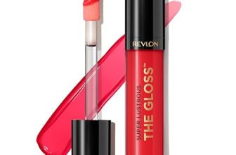 Revlon Super Lustrous Lip Gloss, Non-Sticky, Hydrating, High Shine Finish, 240 Fatal Apple, 0.13 oz