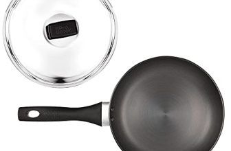 MILTON Pro cook Induction Cookware & Gas Stove Friendly Hard Anodized Non-Stick Fry Pan 26 cm/2.2 Litre | Stainless Steel Lid Fry Pan for Stir-Fry | Omelette Pan | Fish Frypan | 3 Year Warranty