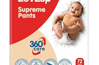 LuvLap Supreme Diaper Pants New Born (NB) 0 to 5kg, 60pcs, 360° skin care with 10 million breathable pores, Aloe Vera for superior Rash prevention, upto 12hr protection, 5 layer super light core