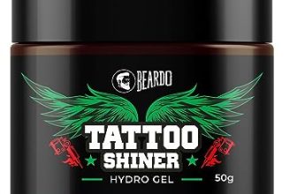 Beardo Tattoo Shiner Gel, 50g | Hydro Gel Heals & Maintains Tattoo Ink | Tattoo Gel for Men with Almond Oil & Turmeric Extract | Brightens & Shines Tatoo for Men