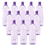 MILTON Pacific 1000 Pet Water Bottles, 1 Litre Each, Set of 12, Purple | BPA Free | Leak Proof | Office| Gym | Home | Kitchen | Travel | Hiking | Treking | Reusable