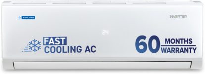 Blue Star 2025 Model 1.5 Ton 5 Star Split Inverter AC(IE518PNU, White)