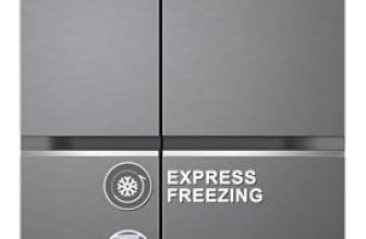 LG 655 L, 3 Star, Frost-Free Smart Inverter Double Door Side-By-Side Refrigerator (GL-B257HDSY, Dazzle Steel, Smart Diagnosis, Express Freeze | Multi Air-Flow)