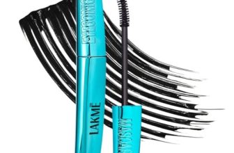 Lakme 9 to 5 Eyeconic Curling Mascara, Lightweight, Water-Resistant Mascara with Smart Curl Brush, Deep Black, 9 ml