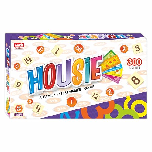 Ankit Toys and Games Housie 15″ Bingo Game – Classic Fun for Family & Friends | Perfect for Parties & Gatherings Fun Strategy & Educational Game for Kids & Adults